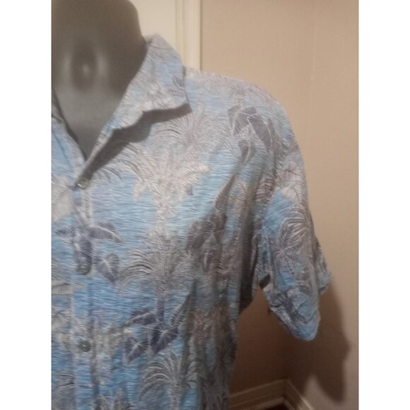 Tori Richard Shirt Men XL Blue Floral Hawaiian Print Button Up Casual Vacation - Picture 4 of 13